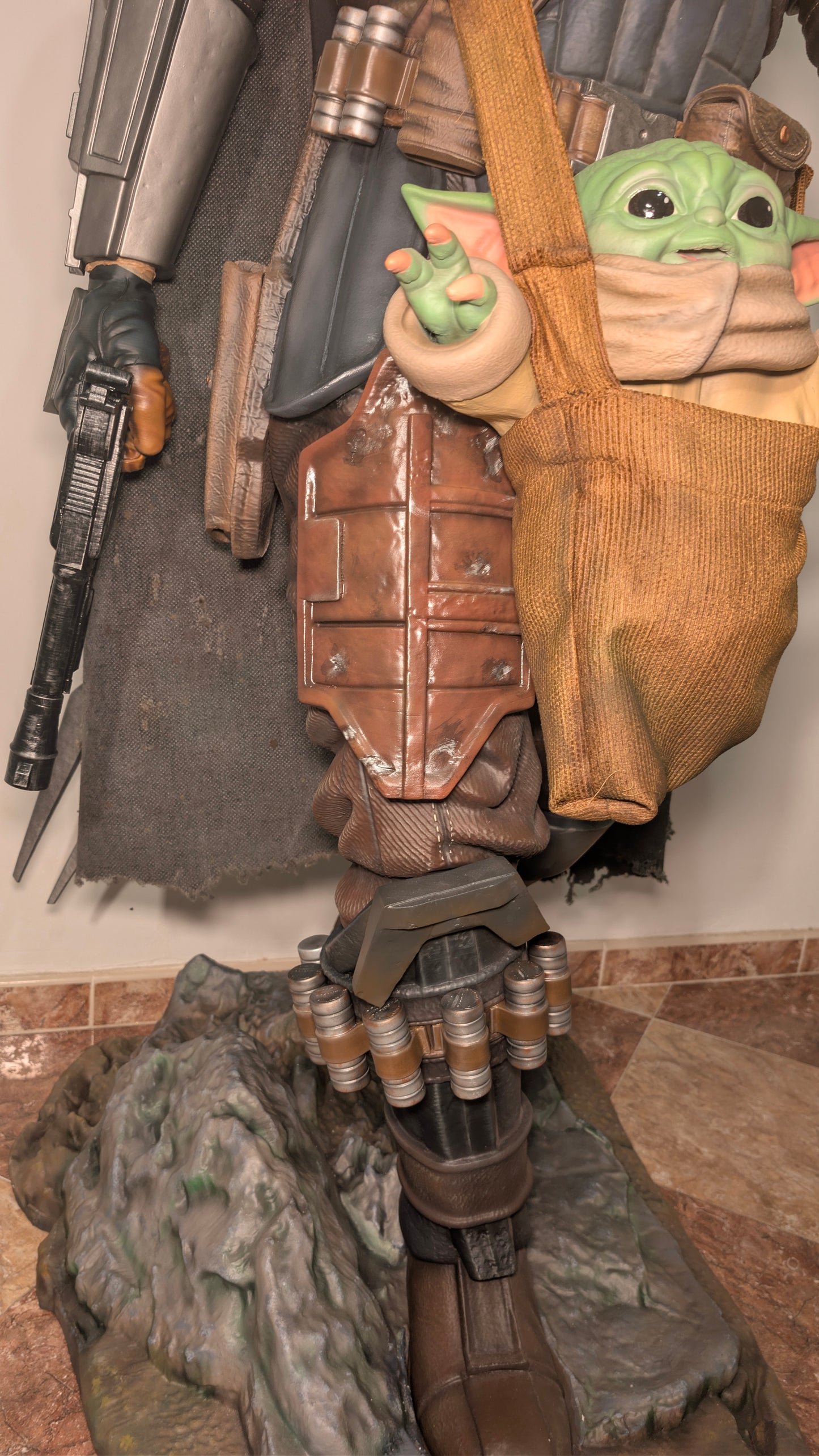 Star wars - Figura Mandalorian y Grogu - Tamaño Real